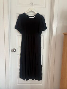 Kirundo Black Midi Dress